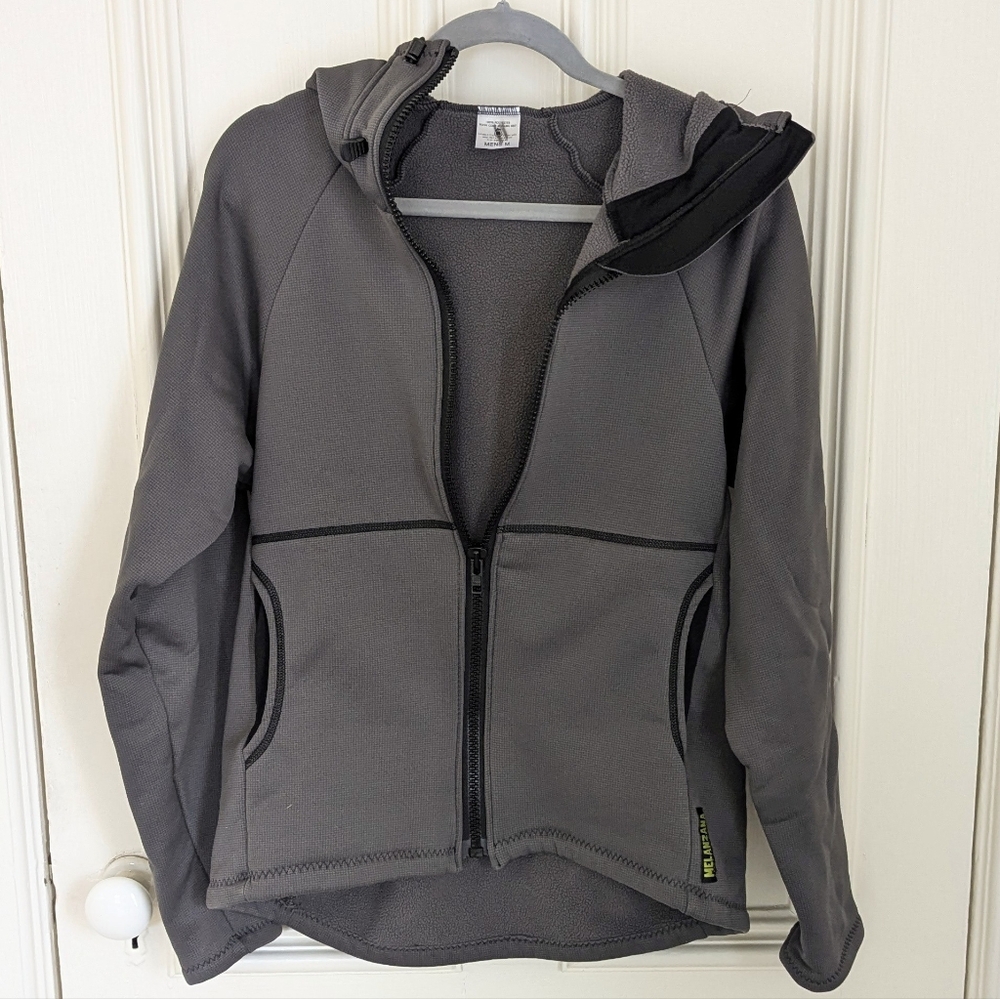 Men's Melanzana Grey Hard Face Hoodie Size Medium